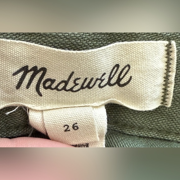 Madewell Griff Tapered Fatigue Cargo Pant Green Women’s size 26 - Picture 6 of 10